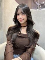 グロー 大宮(GLROW)&nbsp;□ 韓国大宮顔周りレイヤーカットハッシュカットワンホンヘア