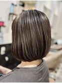 白髪ぼかし/ハイライト/大人ボブ［船橋/船橋駅/髪質改善］