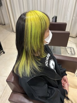 アクエアーフォンテ(aquair fonte) ミディアムレイヤー/20代30代40代/インナーカラー/ヘッドスパ