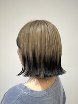 アヤラ オーガニックアンドスパ 東船橋店(AYALA) 【江添茉友】裾カラー/ブラック/グラデーション/ボブ