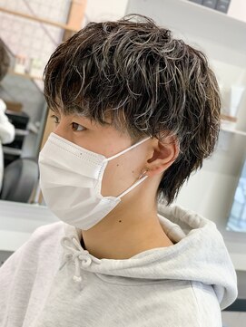 エルマーク 堺東(L-MARK) ツイストスパイラル/スパイラルパーマ/メンズ/マッシュ/眉毛