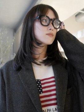 フィルムス 大阪本町(FILMS) レイヤーカット/ソフトレイヤー/ベージュカラー