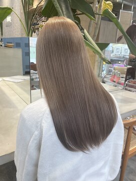 サンク 原宿 表参道(cinq) オリーブグレージュヘーゼルベージュアッシュミディアムレイヤー