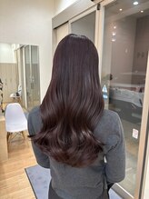 リアン(LIAN)&nbsp;艶感ピンクブラウン × ナチュラルロング