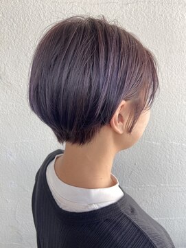エーダブリューヘアー 三軒茶屋(aW hair) 1ブリーチ+ショートボブ