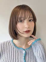 ミンクスリッカ 表参道(MINX RICCa)&nbsp;顔周りちょこっとレイヤーで垢抜け大人ボブレイヤー