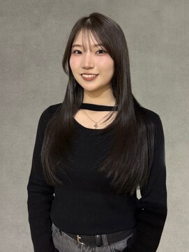 ルアナ 梅田店(Luana) 巻かなくてもまとまる◎顔まわりレイヤー×暗髪オリーブ