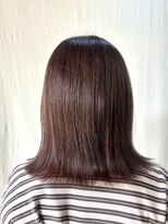 ココカラヘアー ニコ(cococara hair nico)&nbsp;切りっぱなしボブ/オリーブカラー/髪質改善/トリートメント
