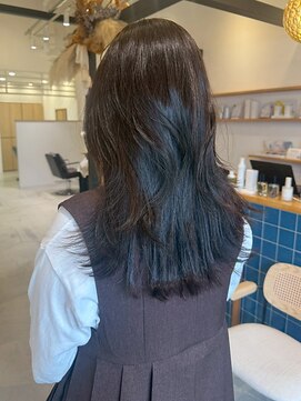 リエットヘアー 杢左店(Lie-et. hair) 艶髪グレージュ/レイヤーカット/透明感