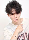 レイジーシースルーショート　刈り上げ　ツーブロック　マッシュ