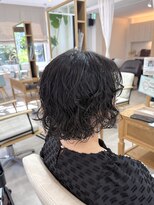ロッコ 船橋駅(Rocco) レイヤーボブ 大きめカールパーマ ニュアンスパーマ