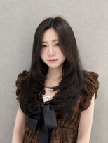 ルクス スマートサロン(Luxs SmartSalon)&nbsp;グレージュカラー×ロングレイヤーカット