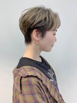テトヘアー(teto hair) short(ハンサムショート、グラデーションカラー、グレージュ)