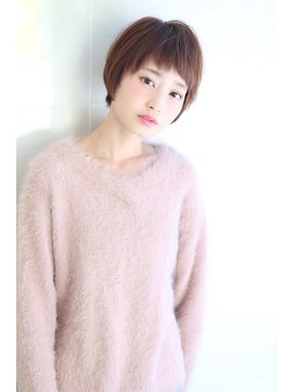 オーロ 宝塚店(ORO) オリーブカラーハイライトカラー小顔くすみカラーくびれショート