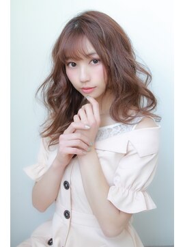 ラバーズ ラパーク岸和田店(LOVERS) ミディアムふんわりボブ_Aラインボブかきあげロング_57