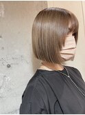 【keen×田中】ミニボブ×まろやかベージュ