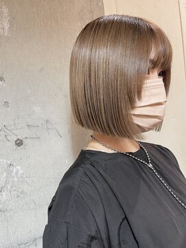 キーン 立川店(keen) 【keen×田中】ミニボブ×まろやかベージュ