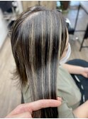 コントラストハイライト××グレージュ/他店お直し/筋感/大船駅