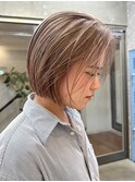 インナーカラーベージュカラーイヤリングカラーハイトーンカラー