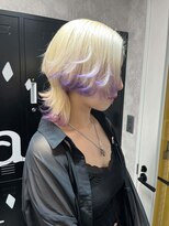 ティアム 渋谷店(Tiam shibuya) 黒髪/前髪パーマ/グレーベージュ/レイヤーロング/ダブルカラー