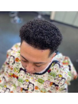 バーバーショップイシカワ(BARBER SHOP イシカワ) ショートアフロスキンフェードスタイル