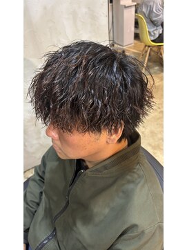 ルーメン 岐阜(ROOO MEN) メンズカットツーブロックマッシュツイストスパイラルパーマ