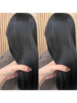 ロンドプロフィール 浦和(Lond profil) 前髪カット顔まわりくびれレイヤー外ハネミディ