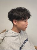 刈り上げショートマッシュツイストスパイラルパーマ
