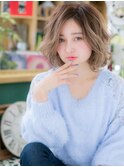 外国人風ハイライトAラインボブこなれヘアh3川口10代20代30代