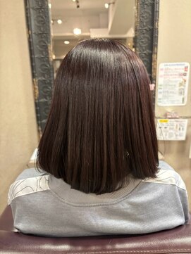 リファイン 羽村店 ボブ/大人可愛い/縮毛矯正/大人可愛い/小顔/トリートメント