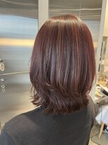 オーガニック リブ 川越(organic+live)&nbsp;20代30代40代ハイライトブリーチなし暖色系くびれボブ