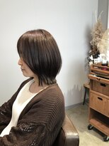 ワ ヘアー(wa-hair)&nbsp;レイヤーボブ　20代30代40代髪質改善　くすみベージュ　朝楽