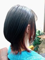 アトリエナガノ(atelier nagano) ニュアンスカラー/センターパート/ツヤ髪スタイル/ブルージュ