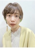 インナーカラー/マッシュショート
