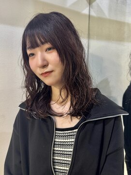 メイカ(MEIKA) ”レイヤーパーマ×ピンクブラウン” なかもと はな