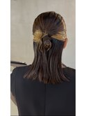 卒パ・ヘアセット・ヘアアレンジ・シニヨン・編み込み【豊見城】