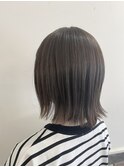 ボブ/外ハネ/アッシュカラー