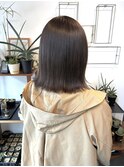 [髪質改善トリートメントで艶感◎]　グレージュボブ