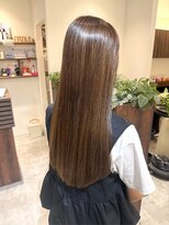 オーバルヘアー(OVAL hair)&nbsp;髪質改善/艶髪ストレート/美髪/ミルクティーアッシュブラウン