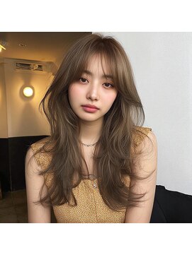 サロンドミルク 原宿(salon de MiLK) ロングレイヤーカット/ハイライトカラー/ハッシュカット