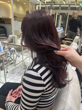 【平林鼓】ピンクラベンダー×髪質改善