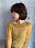 韓国風レイヤーボブ / ニュアンスパーマ /大人ブラウンベージュ