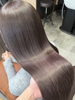 リンクミリ(Link mili)&nbsp;【ラベンダーグレージュ】髪質改善/韓国ヘア/レイヤーカット