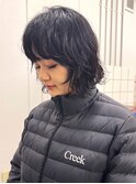 ショートボブ ボブパーマ 20代 顔周りカット 前髪カット 黒髪
