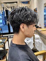 アトラクト バイ ラック 津田沼(Attract by LUCK)&nbsp;無造作シャドウパーマ/津田沼/メンズパーマ/メンズ/ブリーチ