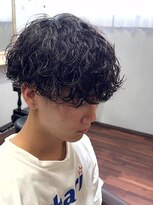 リ メイロ(Re.Meiro) 波巻きプードルマッシュ【メンズ/パーマ/眉毛/沖縄市/美里】