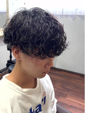 リ メイロ(Re.Meiro) 波巻きプードルマッシュ【メンズ/パーマ/眉毛/沖縄市/美里】