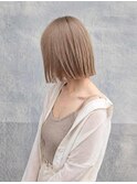 くびレイヤーエモージュ前髪モテベージュレイヤーミディ/高円寺