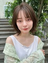 クーエフー 表参道(coo et fuu)&nbsp;小顔効果◎アッシュボブ×くびれ外ハネ×顔周りレイヤー×透明感