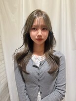 ヘアメイク シュシュ(Hair make chou chou) オリーブベージュ 髪質改善 ブリーチなしカラー